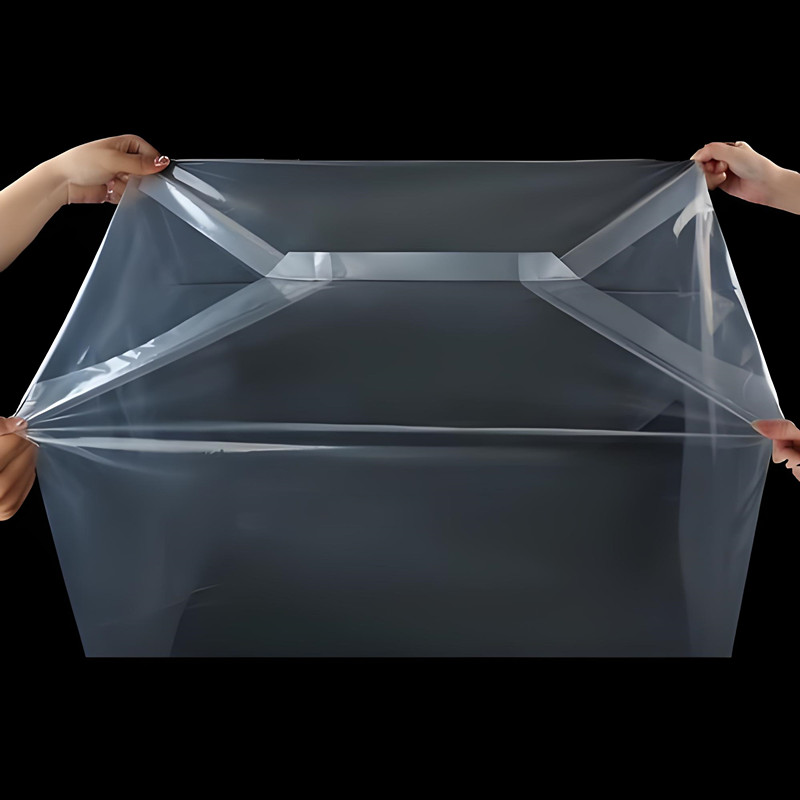 PE mechanism square bottom bag